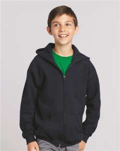 IR186B Youth Closeout Zipper Hoodie