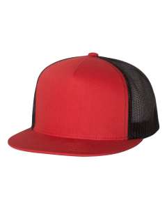 YU6006 Yupoong Flat Bill Trucker Cap