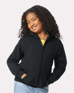 IR186B Youth Closeout Zipper Hoodie