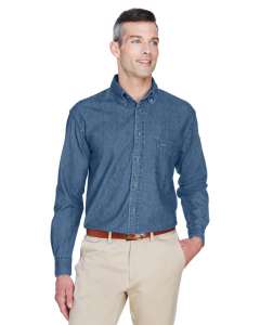 M550 Harriton Men's 6.5 oz. Long-Sleeve Denim Shirt