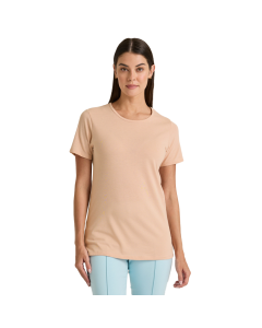 P513C-Delta Platinum Ladies Cvc Short Sleeve Crew Neck Tee